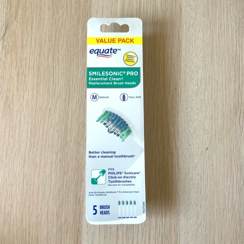 Equate SmileSonic Pro Replacement Brush Heads